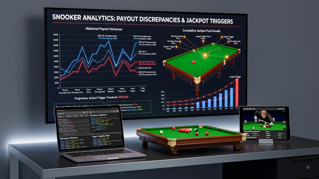 Detailed breakdown of snooker event prize discrepancies matched against progressive jackpot payout timelines