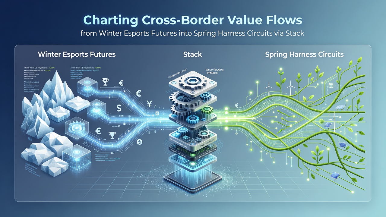 Flow chart illustrating stacked rollover sequences between esports platforms and harness racing operators across multiple jurisdictions