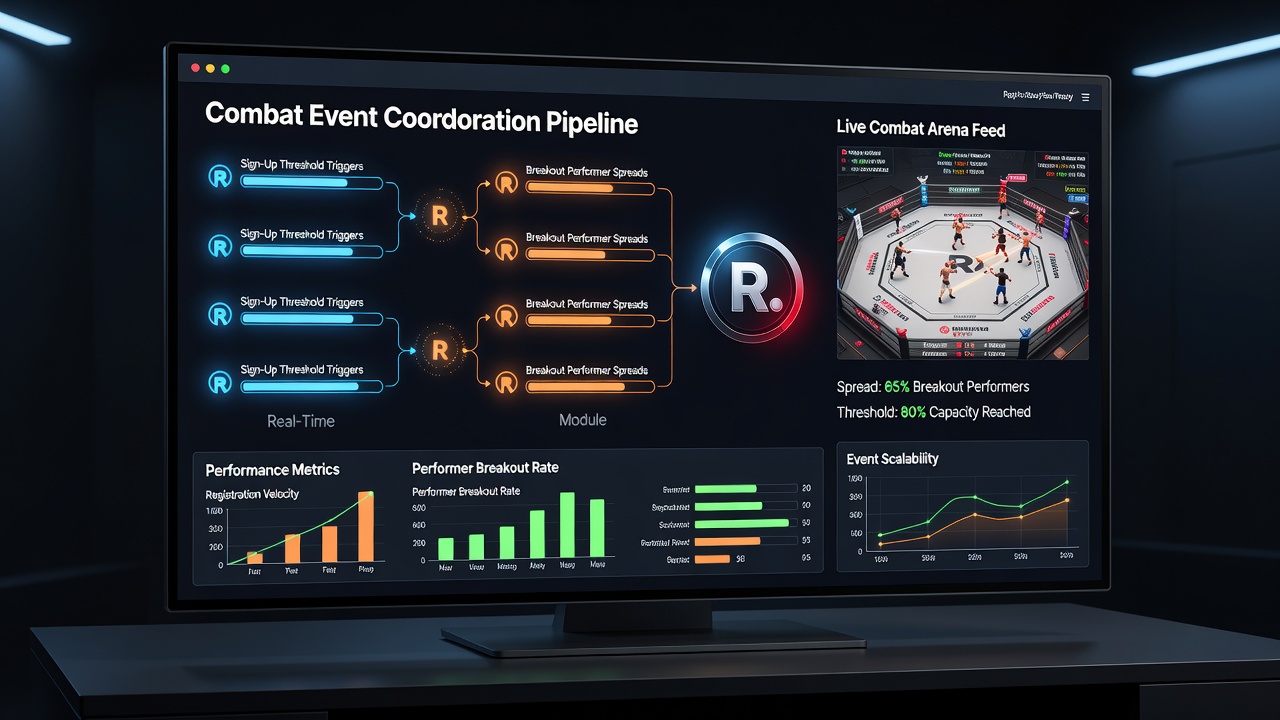 Detailed view of reel variance patterns aligned with combat event timing and bonus activation