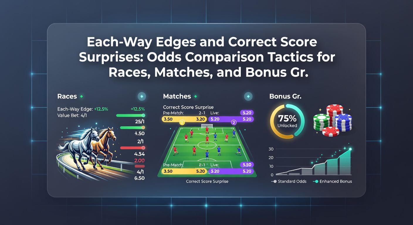Football correct score betting interface showing odds variances and promotional boosts across multiple sportsbooks