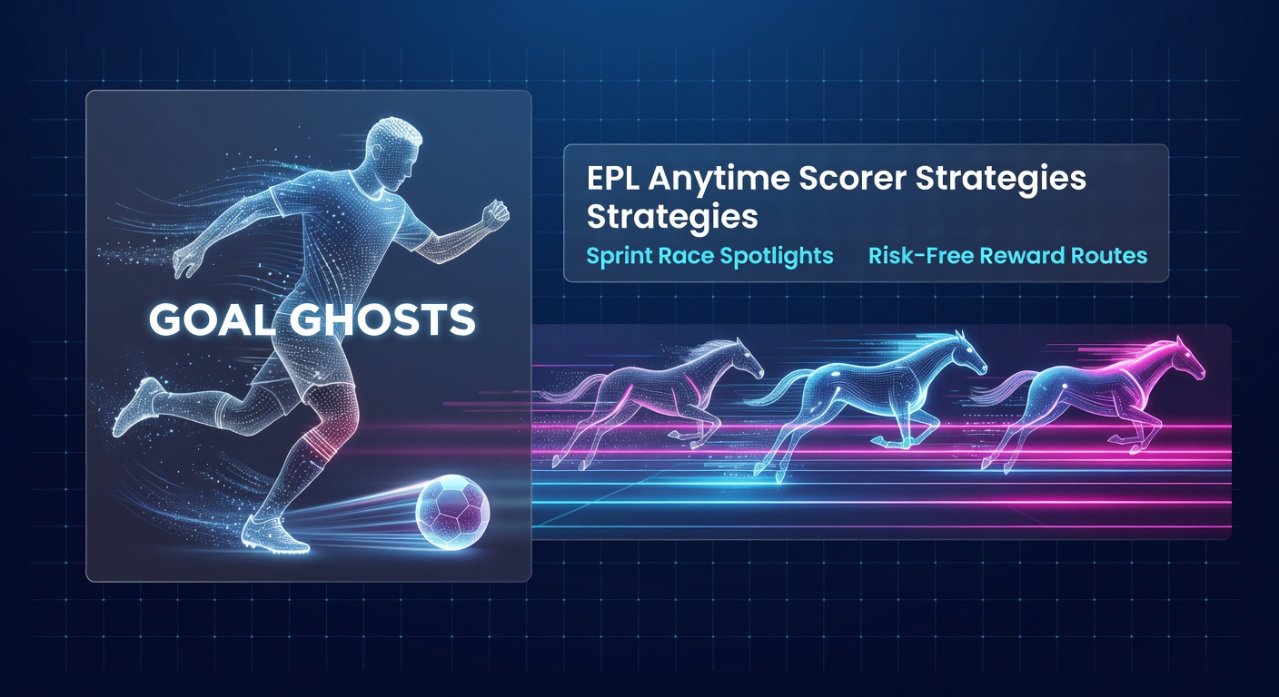 Dynamic scene of an EPL player celebrating a goal alongside virtual horse sprint action on a betting interface
