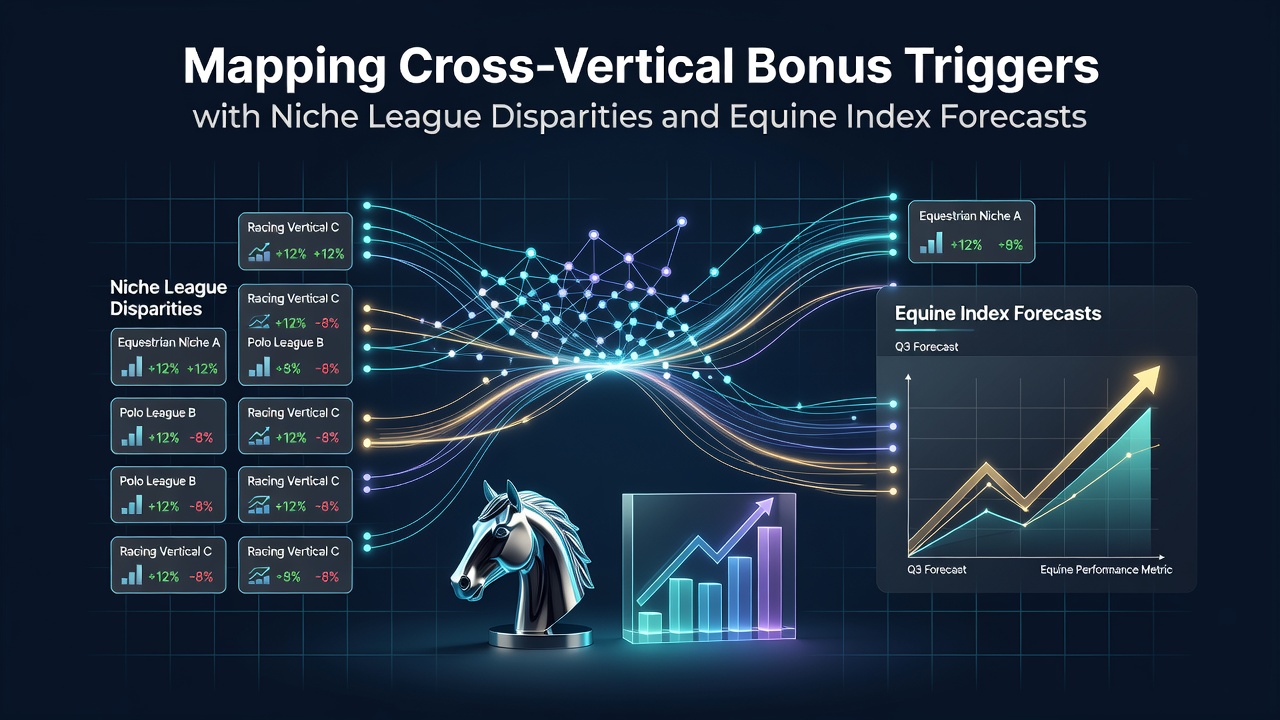 Data visualization showing cross-vertical bonus mapping across sports leagues and equine indices