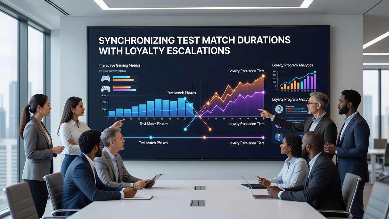 Detailed view of loyalty escalation dashboard integrated with test match duration controls in a gaming analytics tool